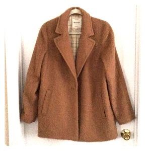 Madewell Brush Weave Cocoon Coat size 8